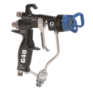 G40 Air-Assist Hi-Flow Gun for high viscosity materials above 1500 psi